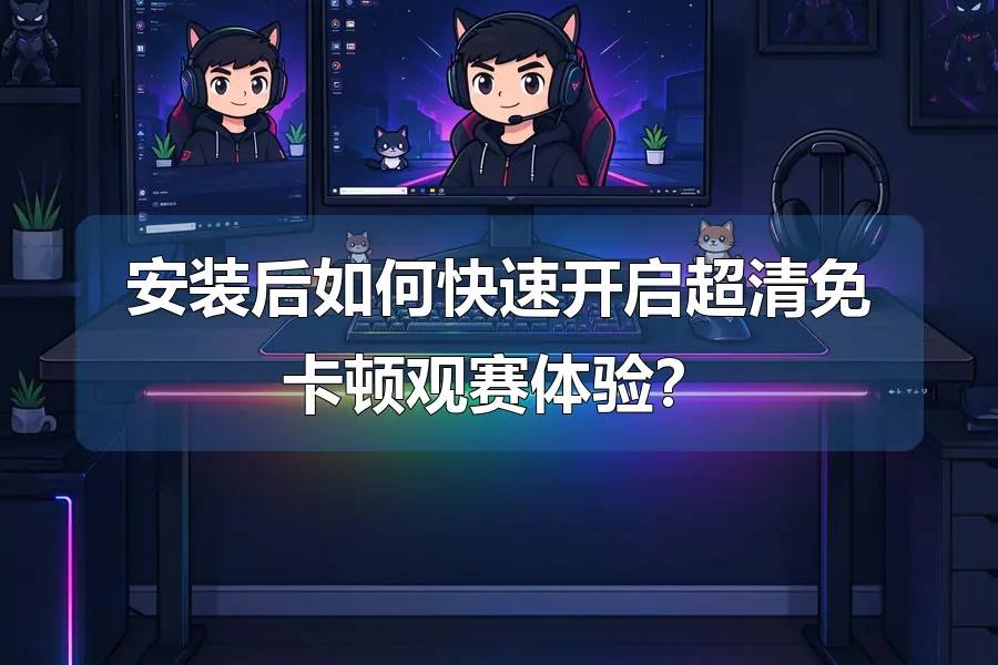 安装后如何快速开启超清免卡顿观赛体验?